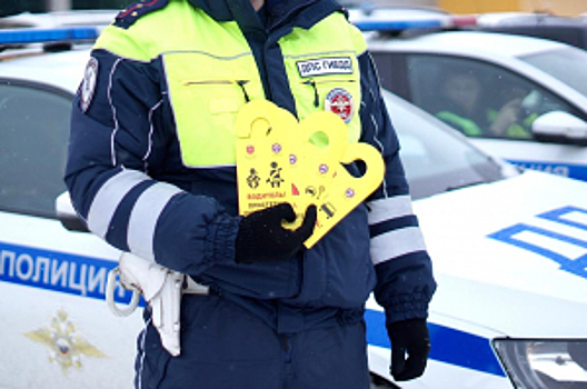 Тульские автоинспекторы при помощи дорхенгеров напомнили водителям о необходимости соблюдения ПДД