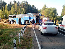 В Ленобласти в ДТП с автобусом и поездом пострадали 16 человек
