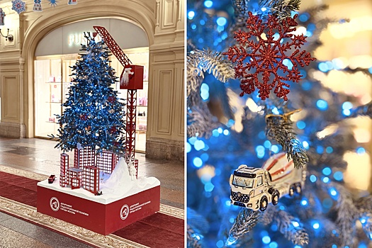 Владислав Овчинский: Департамент градостроительной политики установил елку в ГУМе и принял участие в оформлении катка