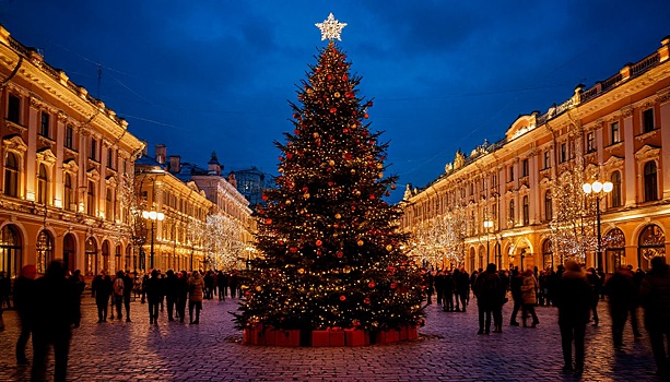 В этом году соборную площадь во Владимире украсит новая елка за 10 млн рублей