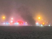 Место крушения бизнес-джета с восемью людьми в штате Мэн в США сняли на фото