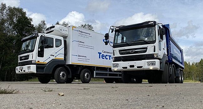 В России начались испытания необычного грузовика Daewoo Novus