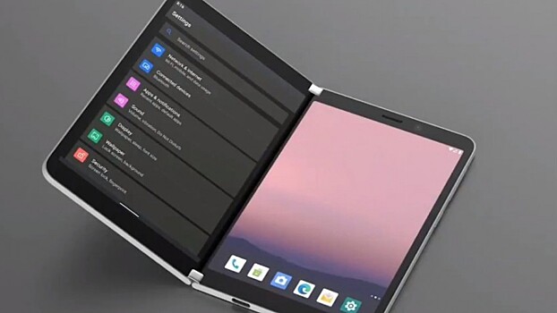 Двухэкранный смартфон Microsoft Surface Duo показали на видео