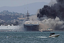 Подробности разрушительного пожара на корабле США