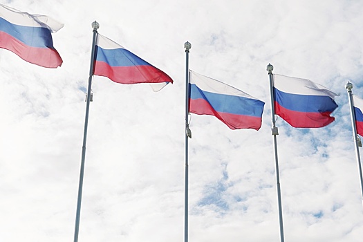 Флагов РФ все больше в Запорожской и Днепропетровской областях