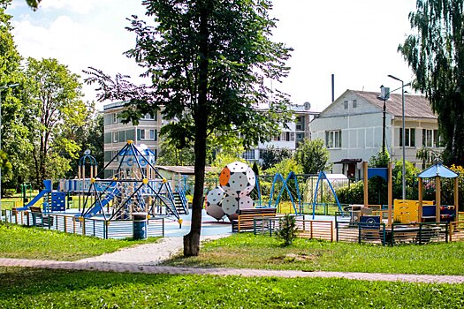 В Подмосковье с начала года появилось 180 новых детских площадок