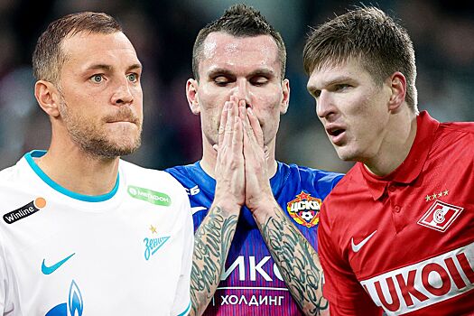 Чемпионат России по футболу: у кого в РПЛ больше всего снизилась результативность — Дзюба, Соболев, Заболотный и другие