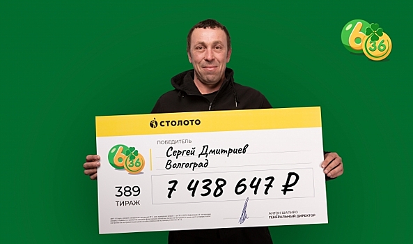 Волгоградец взял на сдачу лотерейный билет и выиграл более 7 млн рублей