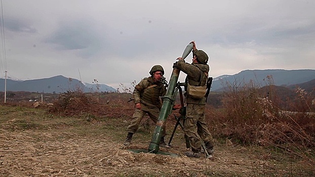 Эхо в горах: кадры тактических стрельб минометчиков ЮВО