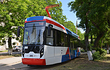 Парк узкоколейных трамваев в Евпатории полностью обновили