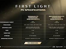 Названы системные требования 007 First Light
