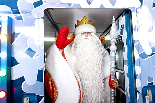 Поезд Всероссийского Деда Мороза задержится в Москве на два дня