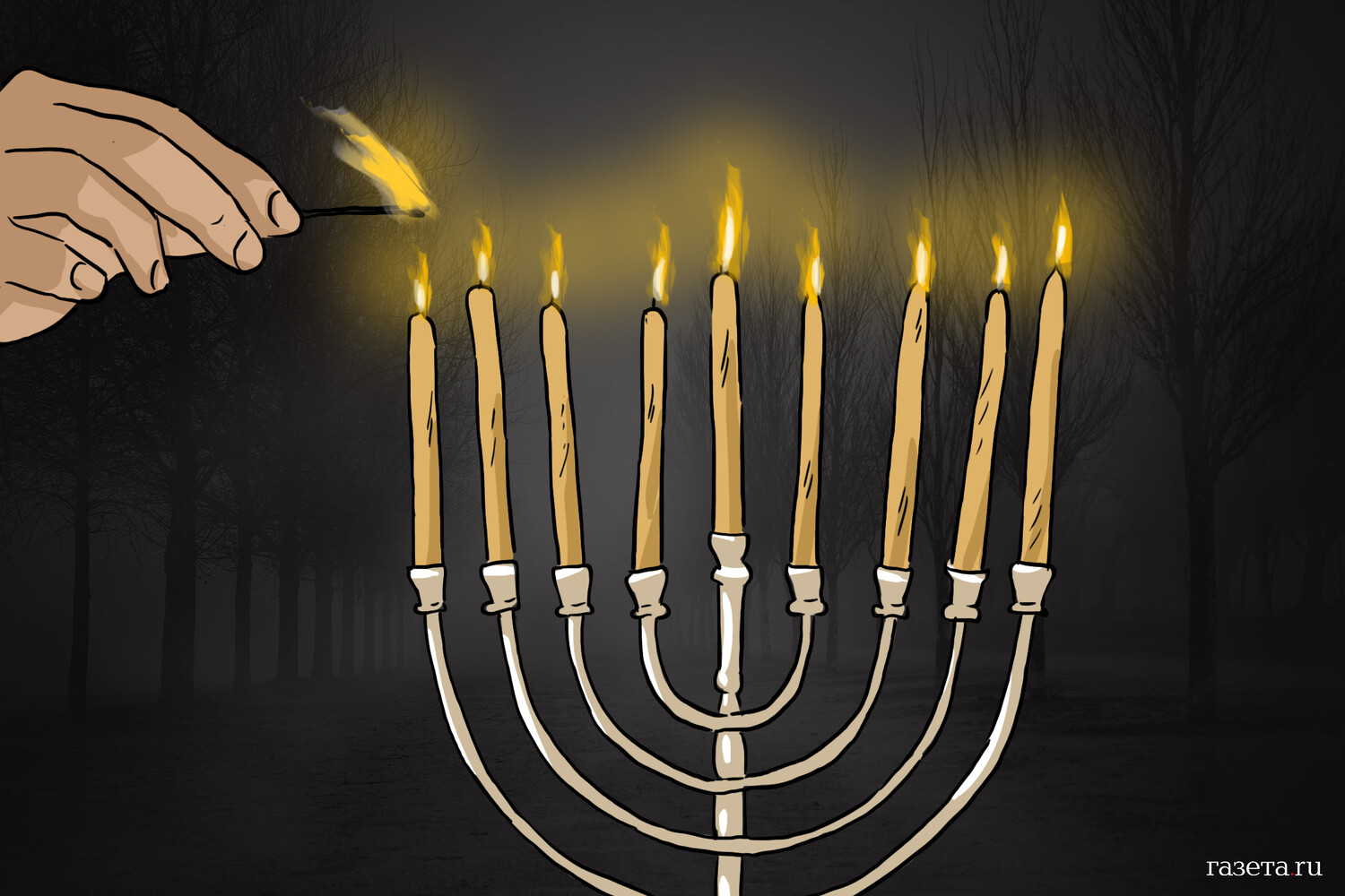 Главный раввин России не зажжет Ханукию в Москве впервые с 1991 года