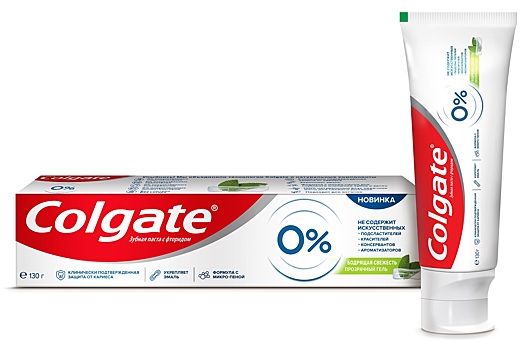 Colgate представляет зубную пасту без искусственных красителей, ароматизаторов и консервантов