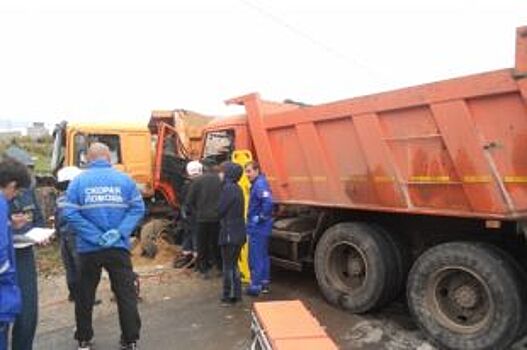 В районе Сновиц в Суздальском районе столкнулись два грузовика