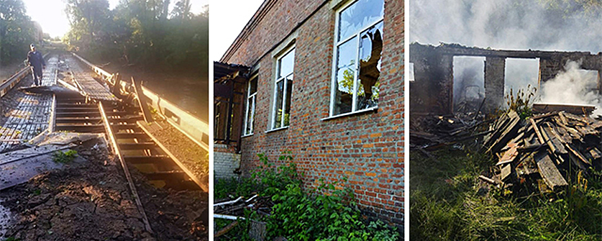 Губернатор Курской области Старовойт: При обстреле 6 июня в Тёткино поврежден мост и жилой дом