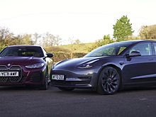 BMW i4 проигрывает Tesla Model 3 в их первом реальном столкновении лицом к лицу