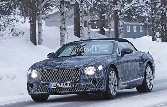 В Сети появились шпионские снимки нового Bentley Continental GTC