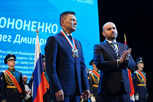 Космонавту Олегу Кононенко вручили знак "Почетный гражданин Самарской области"