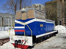 В Уфе на детскую железную дорогу вернули отремонтированный тепловоз