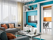 Интерьер в современном стиле с элементами минимализма и функционализма