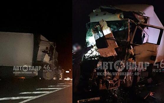 Неподалёку от Курска столкнулись два грузовика