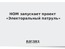 НОМ запускает проект «Электоральный патруль»