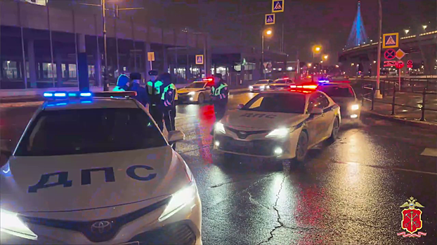 В выходные полицейские Санкт-Петербурга пресекли ночные гонки стритрейсеров на Крестовском острове