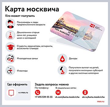 Горожане получили свыше 30 миллионов карт москвича за время существования проекта