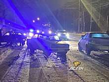 В Новосибирске на Станционной в массовом ДТП пострадал человек