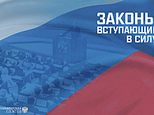 Законы, вступающие в силу с 13 июля