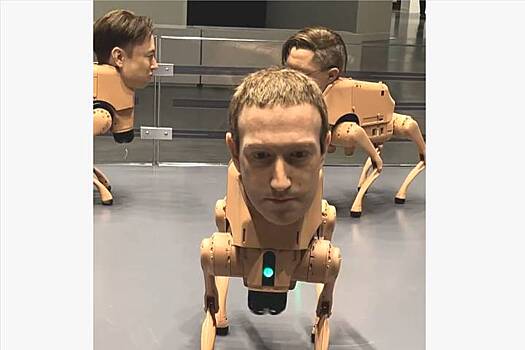 В сети оценили роботов-собак с головами Маска и Цукерберга на видео