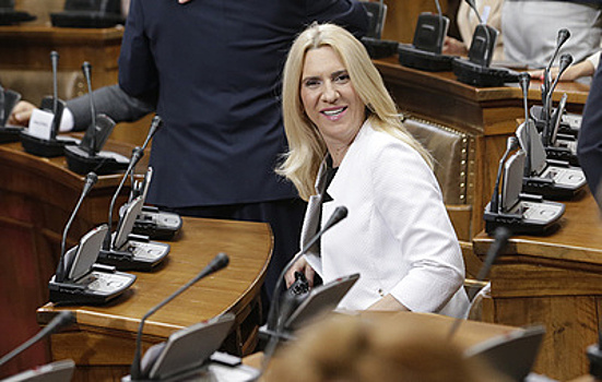 Желька Цвиянович заявила о победе на выборах на пост члена Президиума Боснии и Герцеговины