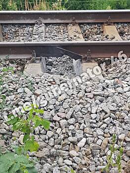 В Курской области на железной дороге обнаружено повреждение рельсов