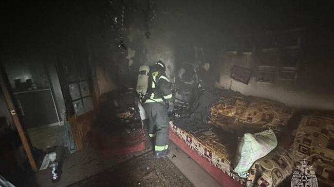 В Курске из пожара спасли пожилых супругов
