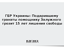 ГБР Украины: Подарившему гранаты помощнику Залужного грозит 15 лет лишения свободы