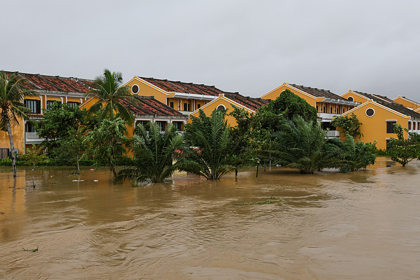 Хойан. Последствия наводнения, вызванного муссонами