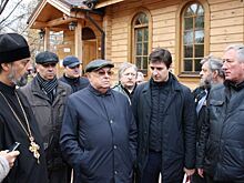 Строящийся храм в Новогиреево посетили Владимир Ресин и Дмитрий Стулов