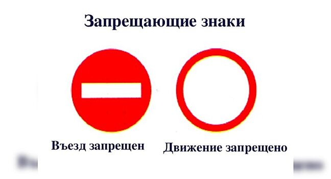Эти знаки чаще всего путают автомобилисты