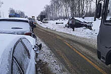 В Калужской области семь автомобилей разбились в массовом ДТП
