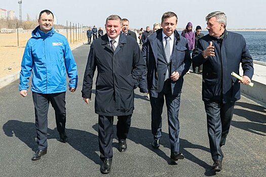 В Волгограде завершили строительство нового участка берегоукрепления