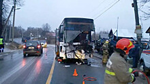 При столкновении автобуса с грузовиком под Иваново погиб один человек