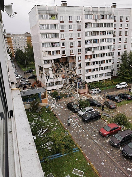 На месте взрыва газа в жилом доме в Ногинске