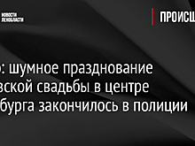 Видео: шумное празднование кавказской свадьбы в центре Петербурга закончилось в полиции