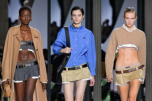 Люксовый бренд вернул в моду мини-юбки в стиле 2000-х и подвергся критике в сети