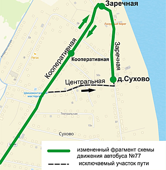 Схема движения кемеровского автобуса временно изменилась из-за аварийных работ