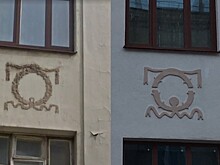 Жители Петроградки недовольны новым видом лепнины на фасаде здания