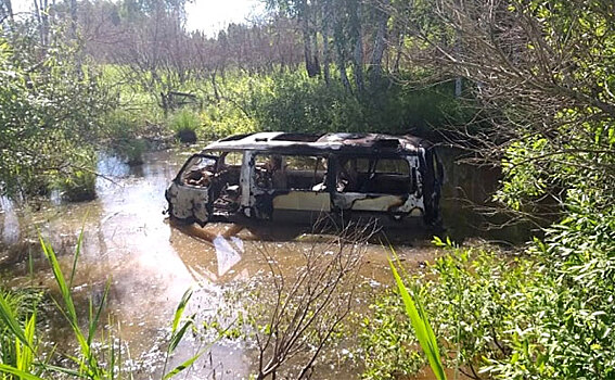 В кювете с водой загорелась Toyota – водитель погиб