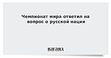 Чемпионат мира ответил на вопрос о русской нации