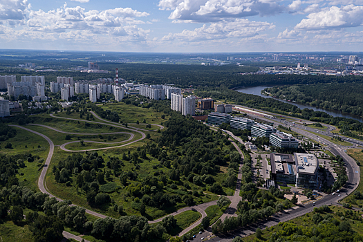 Технологию гидропосева используют при благоустройстве велотрассы в Крылатских холмах
